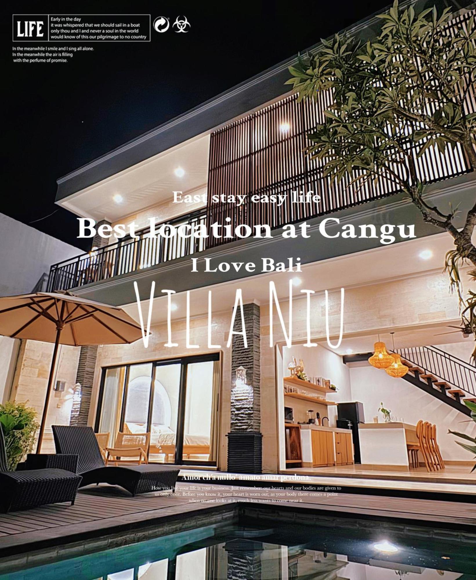 Villa Niu Center Canggu - Fattylion מראה חיצוני תמונה